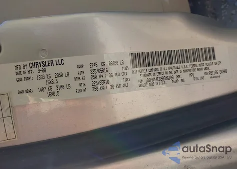 2009 Dodge Grand Caravan Se из США, поврежденный, VIN 1D8HN44E69B506100